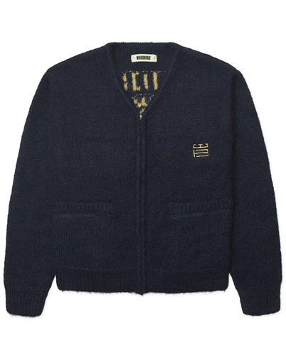 Woodbird - WBKoon Zip Tiger Cardigan - Navy
